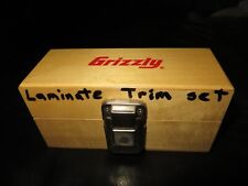 Used, Grizzly 5 Piece laminate Router Bit Set w/ Wood box case New/used mix for sale  Shipping to South Africa