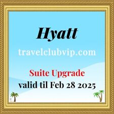 Hyatt Hotels Suite Upgrade Award Valid until Feb 2025 for sale  Shipping to South Africa