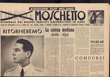 Libro moschetto giornale usato  Villafranca In Lunigiana