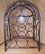 Wine Rack Metal 18" x 12.5" Free Standing Holder Holds 11 Bottles  for sale  Shipping to South Africa