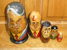 Russian Nesting Dolls - Old Russian Presidents x 5 - Collectors Piece for sale  Shipping to South Africa