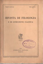 Rivista filologia istruzione usato  Cambiago