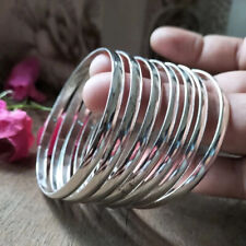 7 Set Of Silver Bangles 925 Sterling Silver Bracelet Handmade Women Bangle for sale  Shipping to South Africa