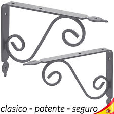 SOPORTE ESCUADRA METALICO ANGULO CLASICO PARA MONTAR REPISAS ESTANTES EN PARED segunda mano  Embacar hacia Argentina