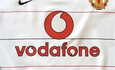 Manchester United Vodafone sponsor  2003/04 football  away red heat transfer, used for sale  Shipping to South Africa