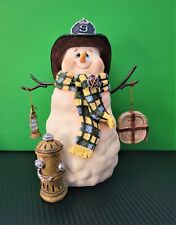 Fireman snowman ceramic for sale  Round Rock