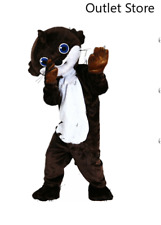 Fantasia de mascote de castor de Natal cosplay festa jogo vestido roupa anúncio carnaval adulto, usado comprar usado  Enviando para Brazil