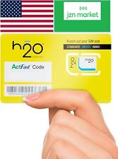 Cartão SIM sem fio H2O 3 em 1 padrão/micro/nano tamanhos selecione seu plano comprar usado  Enviando para Brazil