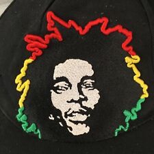 Boné Bob Marley preto médio ajustado cabelo rasto jamaica reggae ska rocksteady comprar usado  Enviando para Brazil