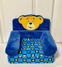 Build A Bear Blue & Gold Plush / Foam Chair Folds Out to a Bed Excellent, Clean, used for sale  Shipping to South Africa