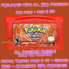 Pokemon Fire Red Auténtico GBA Gameboy Advance - Precargado Todos los 386 Pokémon, usado segunda mano  Embacar hacia Mexico