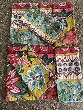 Guardanapos de tecido sari 100% algodão estampa floral indiana conjunto de 6 comprar usado  Enviando para Brazil