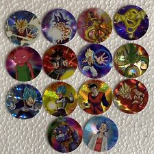 Lot of 14 Holographic Tazos DRAGON BALL SUPER SABRITAS Mexico Rare for sale  Shipping to South Africa