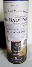 Botella y caja vacía de whisky escocés de malta de roble dulce de 12 años The Balvenie segunda mano  Embacar hacia Argentina