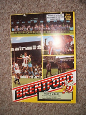 Brentford port vale...1983 for sale  Shipping to Ireland
