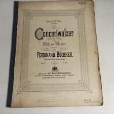 Concertwalzer ferdinand buchne for sale  CHESTER LE STREET