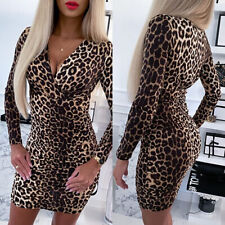Usado, Mini vestido de festa sexy clube clubwear feminino estampa de leopardo vestido bodycon feminino comprar usado  Enviando para Brazil