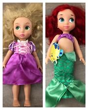2  DISNEY ANIMATOR  Princess Dolls ~ ARIEL and RAPUNZEL for sale  NEWBURY