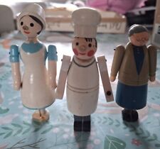 vintage wooden dolls house dolls for sale  Shipping to South Africa