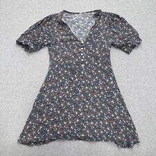 Mini vestido Free People feminino azul floral viscose Provence tamanho P festa casual comprar usado  Enviando para Brazil