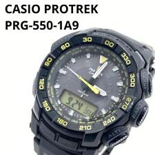 Relógio masculino solar sensor triplo preto CASIO PROTREK PRG-550-1A9 comprar usado  Enviando para Brazil