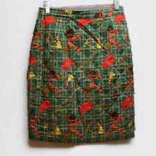 Vintage Italian Green Plaid Wool Pencil Skirt for sale  Shipping to South Africa