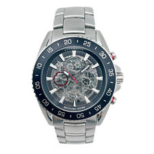 Michael Kors Jetmaster Steel Black Skeleton Dial Automatic Mens Watch MK9011, used for sale  Shipping to South Africa