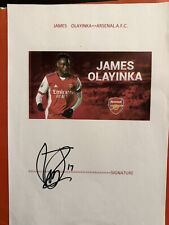 James olayinka arsenal for sale  CARDIFF