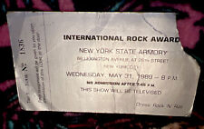 Ingresso INTERNATIONAL ROCK AWARDS - 31 DE MAIO DE 1989 - ARSENAL ESTADUAL DE N.Y - BOWIE! comprar usado  Enviando para Brazil