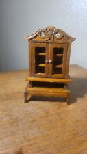 💥Dollhouse Miniature French Wooden Cupboard Hutch 💥, used for sale  Shipping to South Africa