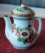 Antiga cafeteira ou bule em forma de articulada floral caixa de bugigangas de porcelana ~ EVC comprar usado  Enviando para Brazil