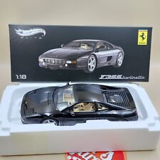 Hot Wheels Elite Ferrari F355 berlinetta 1994 preto fundido X5478 em escala 1/18, usado comprar usado  Enviando para Brazil