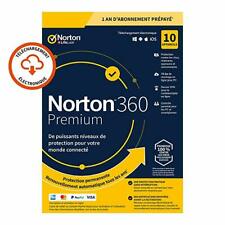Occasion, Norton 360 Premium 2022 10 App 10 PC 1 an PC MAC Internet Security FR EU 2021 d'occasion  Paris VII