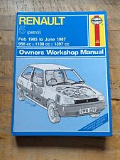 Renault 5 (Petrol Models Inc. GT Turbo) 1985-1987 Haynes Workshop Manual for sale  Shipping to South Africa