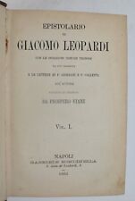 Leopardi ediz. 1861 usato  Arezzo