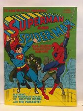 Revista de cómics 1981 de DC y Marvel presentan a Superman y Spider-Man impresión del Reino Unido segunda mano  Embacar hacia Argentina