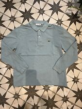 Used, Lacoste Polo Shirt - Size 5 Mens Large - Long Sleeve Blue Classic Fit Casual for sale  Shipping to South Africa