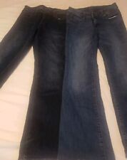 LOTE DE JEANS AEROPOSTALE 2 PARES Jeans Bootcut Cintura Média Feminino 6Short DESGASTE MÍNIMO  comprar usado  Enviando para Brazil