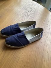 Toms navy canvas for sale  CRAWLEY