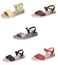 Rizzoli Women's Shoes Sandals Yellow Brown Silver Leather Black Red myynnissä  Leverans till Finland