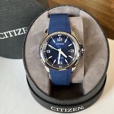 Relógio masculino Citizen Eco-Drive AR WDR azul silicone - AW1158-05L MSRP: US$ 275, usado comprar usado  Enviando para Brazil