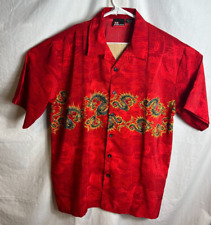 Camisa masculina vintage cultura de rua dragão XL chamas S/S botão para cima 75889 por toda parte comprar usado  Enviando para Brazil