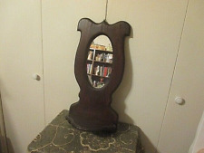 Used, Vintage Wood Oval Framed  Mirror Wall SHELF 23"X10.5"X8" for sale  Shipping to South Africa