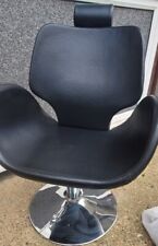 stool chair leather black for sale  LONDON