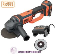 Used, BLACK & DECKER 18v CORDLESS ANGLE GRINDER, 1 x 2.0Ah BATTERY- BCG720D13Q-GB for sale  Shipping to South Africa