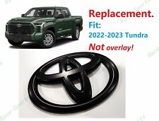 1PC Matte Black Replacement Front Toyota Logo EMBLEM Toyota Tundra 2022-2023 for sale  Shipping to South Africa