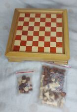 Wooden chess checkers for sale  KETTERING