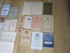 War memorabilia booklets for sale  ROCHESTER
