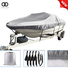 Boat Cover 14-16 Ft 3 Layers Heavy Duty Fabric W/Cotton Lining Waterproof 90" US for sale  Shipping to South Africa
