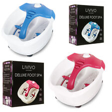Electric Infrared Vibrating Wet Bath Foot Spa Soothing Relax Pedicure Massager, used for sale  Shipping to South Africa